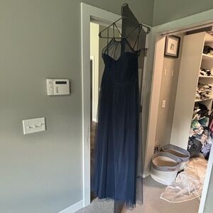 Amsale Midnight Blue Gown
